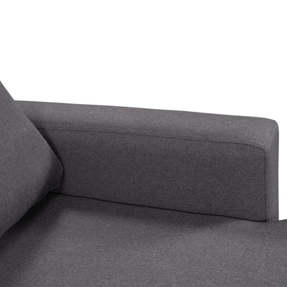 Canapé convertible en L avec lit gigogne et espace de rangement, 2 coussins d'appoint