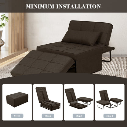 Canapé-lit convertible, canapé-lit, fauteuil inclinable, ottoman, pliable, pour salon