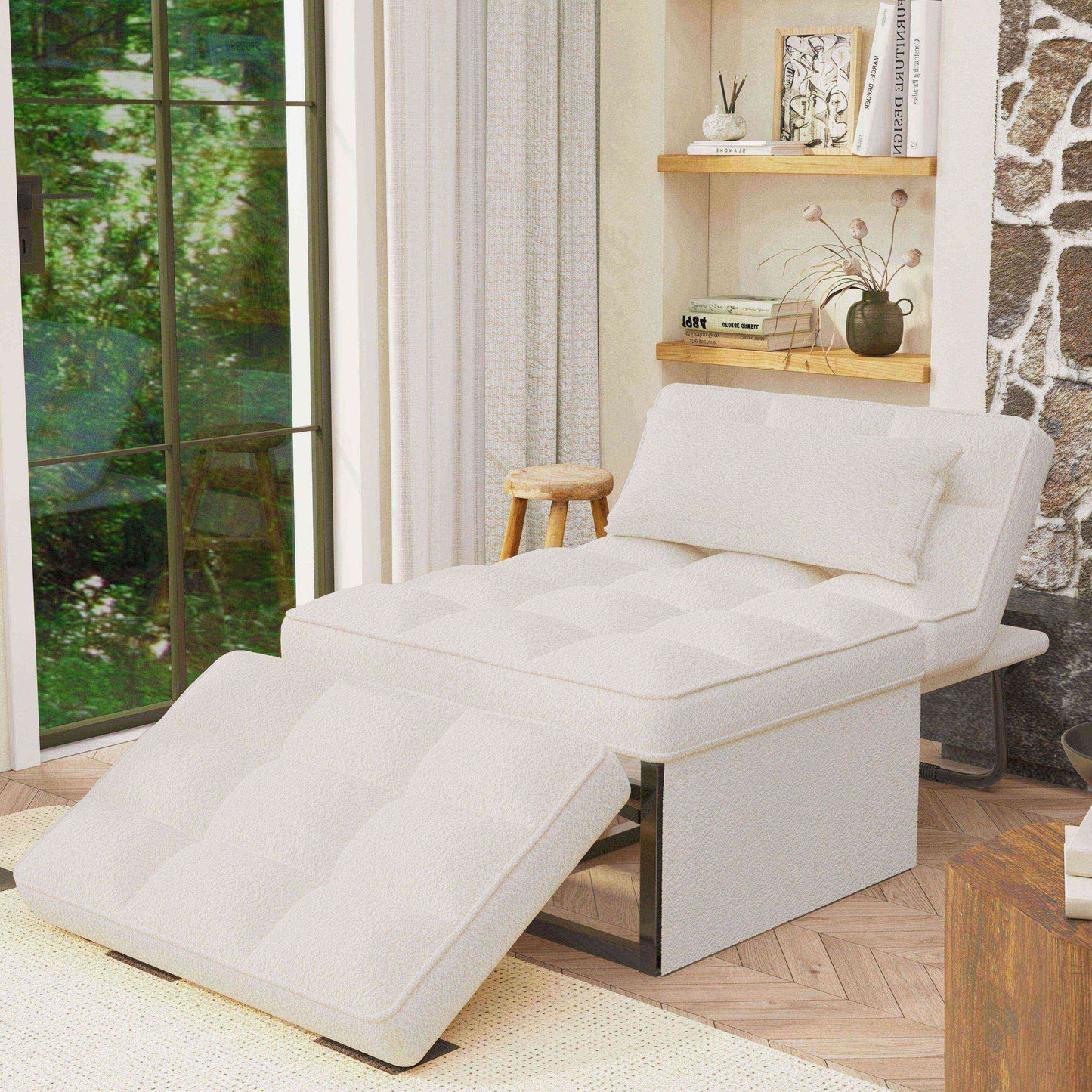 Canapé-lit convertible, canapé-lit, fauteuil inclinable, ottoman, pliable, pour salon
