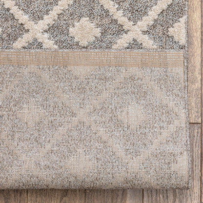 Tapis d'escalier moderne Harlow Trellis sur mesure