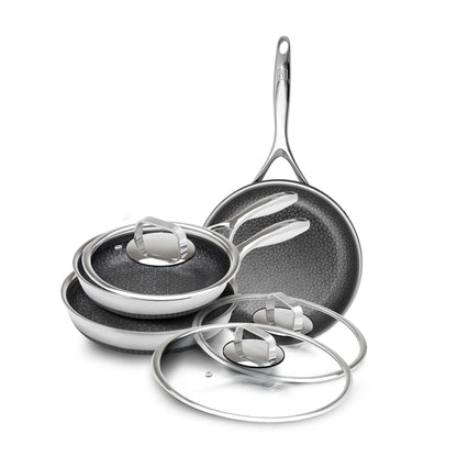 Batterie de cuisine hybride antiadhésive DiamondClad 6 pièces