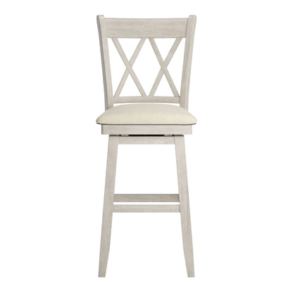 Tabouret de bar pivotant en bois Eleanor Double X Back par iNSPIRE Q Classic