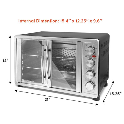 Four à double porte Elite Platinum avec rôtissoire et convection