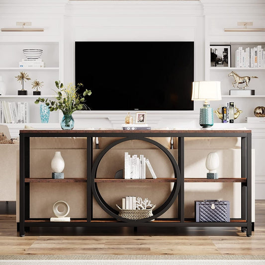 Table console extra longue de 70,9 pouces Tables de canapé étroites