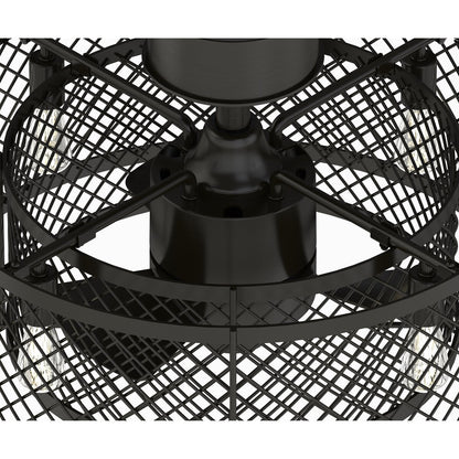 Ventilateur de plafond à 4 lumières en bronze vieilli Vintere de la collection Fanimation Studio