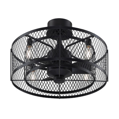 Ventilateur de plafond à 4 lumières en bronze vieilli Vintere de la collection Fanimation Studio