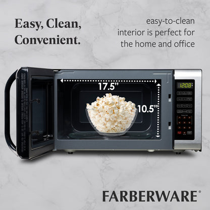 Four à micro-ondes Farberware de 1,6 pi³, acier inoxydable brossé