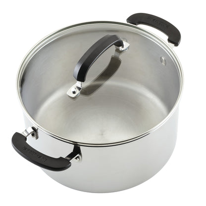 Batterie de cuisine Farberware Brilliance en acier inoxydable, 10 pièces