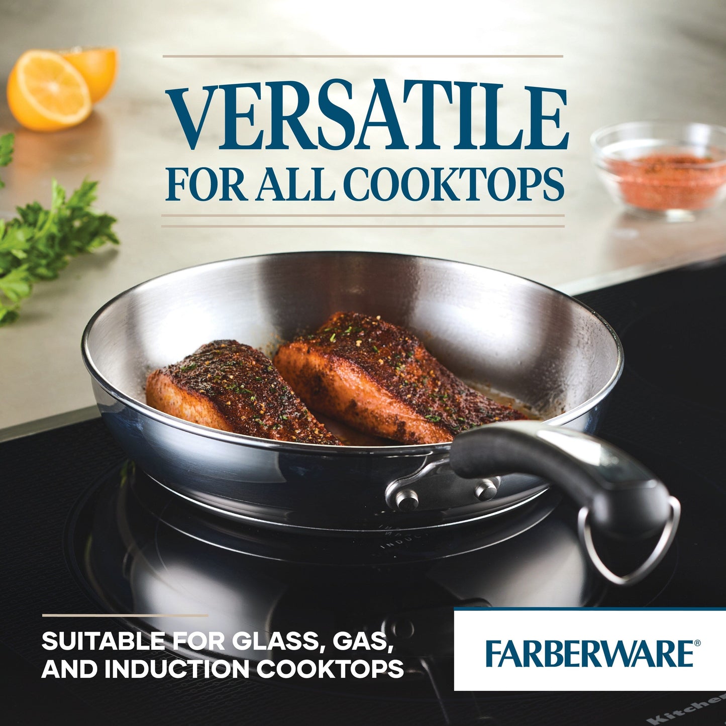 Batterie de cuisine Farberware Brilliance en acier inoxydable, 10 pièces