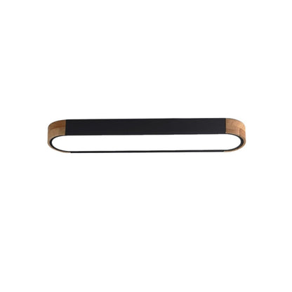 Plafonnier LED ovale à intensité variable Farmhouse Wood - 37 3000 K/6000 K
