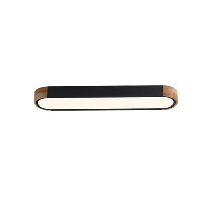 Plafonnier LED ovale à intensité variable Farmhouse Wood - 37 3000 K/6000 K