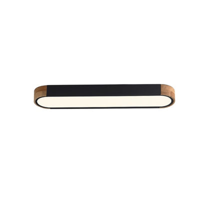 Plafonnier LED ovale à intensité variable Farmhouse Wood - 37 3000 K/6000 K