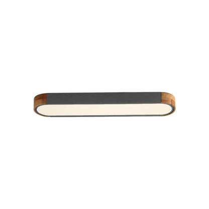 Plafonnier LED ovale à intensité variable Farmhouse Wood - 37 3000 K/6000 K