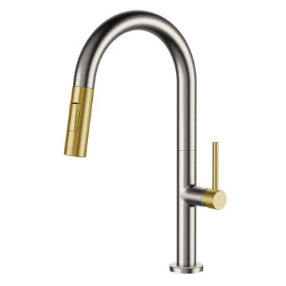 Robinet de cuisine à poignée unique et tirette Fine Fixtures