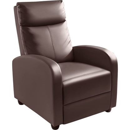 Canapé inclinable en cuir PU Furniwell avec siège et dossier rembourrés.