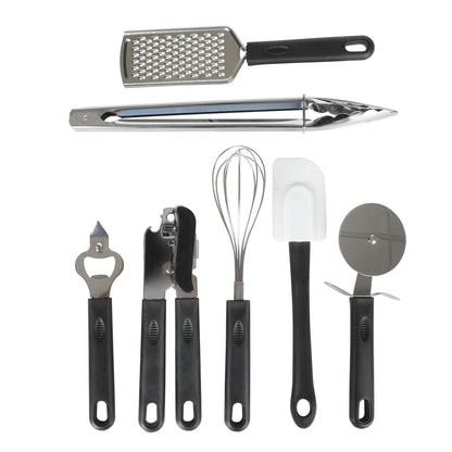 Ensemble de cuisine Gibson Home 74 pièces : ustensiles de cuisine, vaisselle, couverts, ustensiles, rangement et verrerie