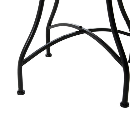 Ensemble de bistrot pliant d'extérieur en métal Glitzhome 3 pièces avec table et chaises