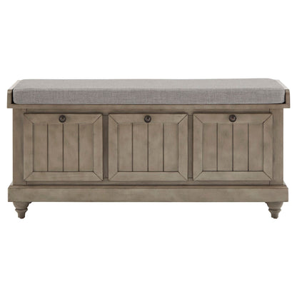 Banc de rangement Granger avec coussin d'assise en lin par iNSPIRE Q Classic