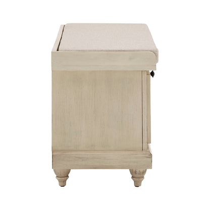 Banc de rangement Granger avec coussin d'assise en lin par iNSPIRE Q Classic