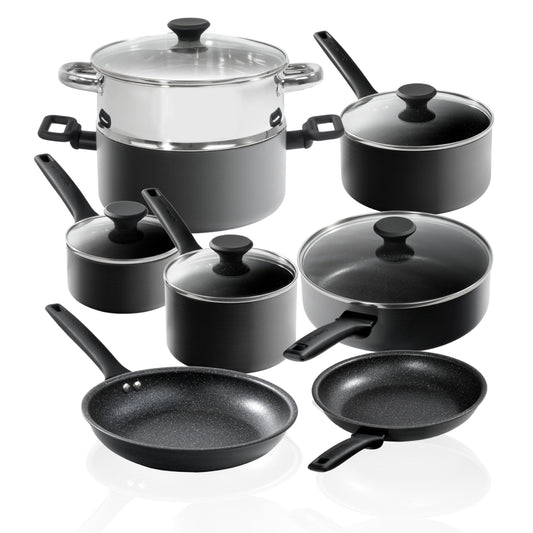 Batterie de cuisine antiadhésive anodisée dure Granitestone Pro Premier 13 pièces