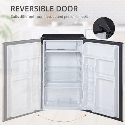Mini-réfrigérateur HOMCOM de 3,2 pi³ avec congélateur, réfrigérateur compact à une porte avec thermostat réglable