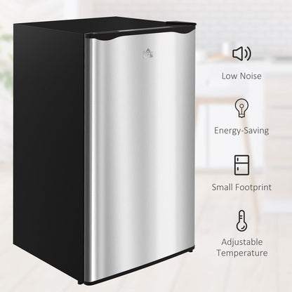 Mini-réfrigérateur HOMCOM de 3,2 pi³ avec congélateur, réfrigérateur compact à une porte avec thermostat réglable