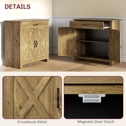 Buffet style grange HOMCOM 32, meuble de rangement buffet, bar à café pour salon ou entrée