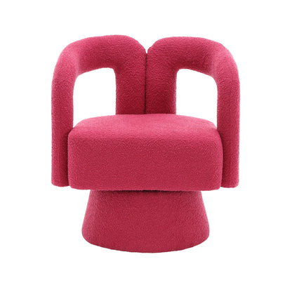 Fauteuils d'appoint pivotants à 360 degrés rembourrés Boucle de HOMEFUN