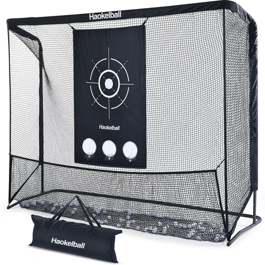 Filet de golf Haokelball 10x7,5 pieds Filet d'entraînement de golf avec tissu cible Filet de frappe de golf robuste