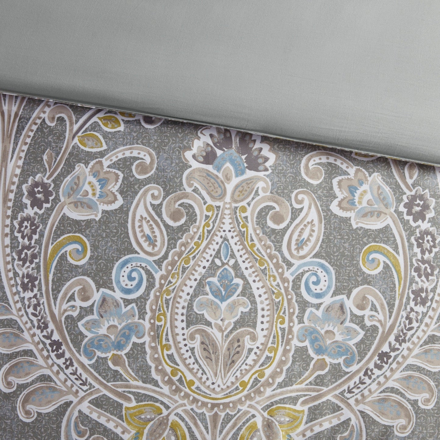 Ensemble de couette en coton gris à motif damassé Harbor House Hallie, 6 pièces