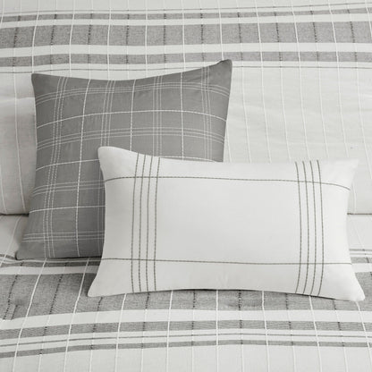 Ensemble de couette surdimensionnée en coton jacquard Harbor House Morgan, 6 pièces
