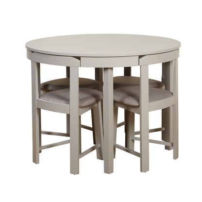 Ensemble de salle à manger rond compact Harrisburg Tobey 5 pièces