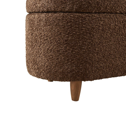 Banc d'appoint de rangement incurvé de style boucle INK IVY Bailey