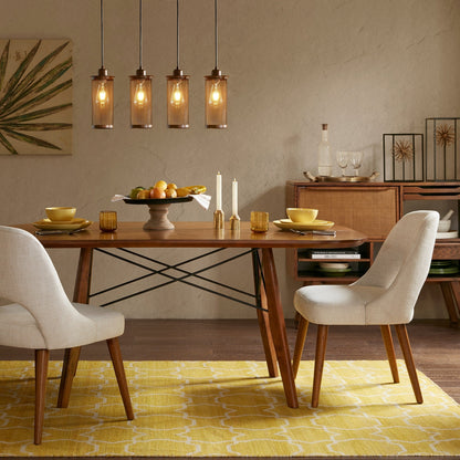 Chaises de salle à manger rembourrées INK IVY Nola avec dossier découpé (lot de 2)
