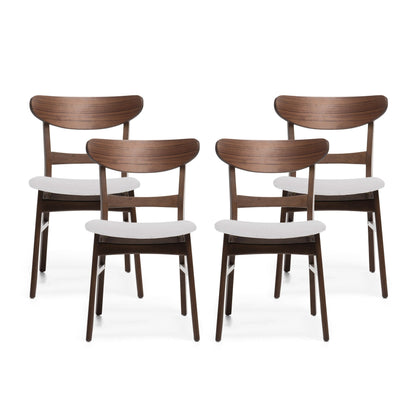 Chaises de salle à manger modernes Idalia du milieu du siècle (lot de 4) par Christopher Knight Home