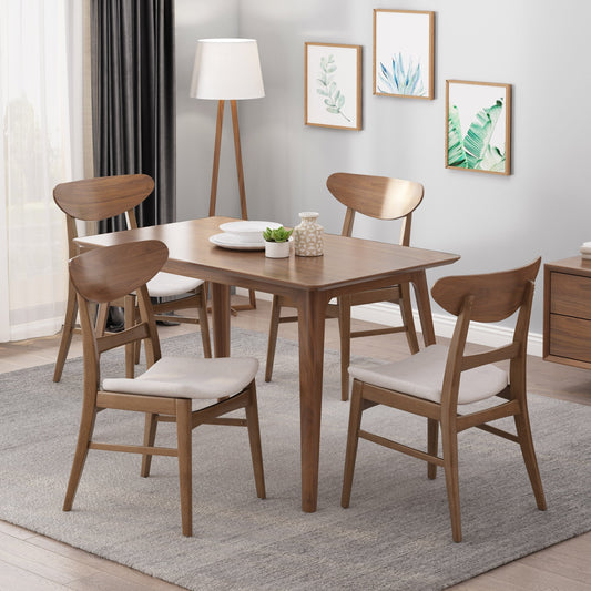Chaises de salle à manger modernes Idalia du milieu du siècle (lot de 4) par Christopher Knight Home