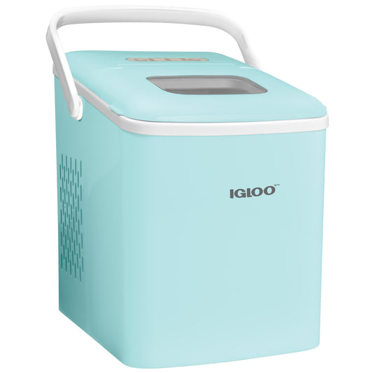 Machine à glaçons portative autonettoyante et automatique Igloo de 11,8 kg avec poignée, couleur aqua