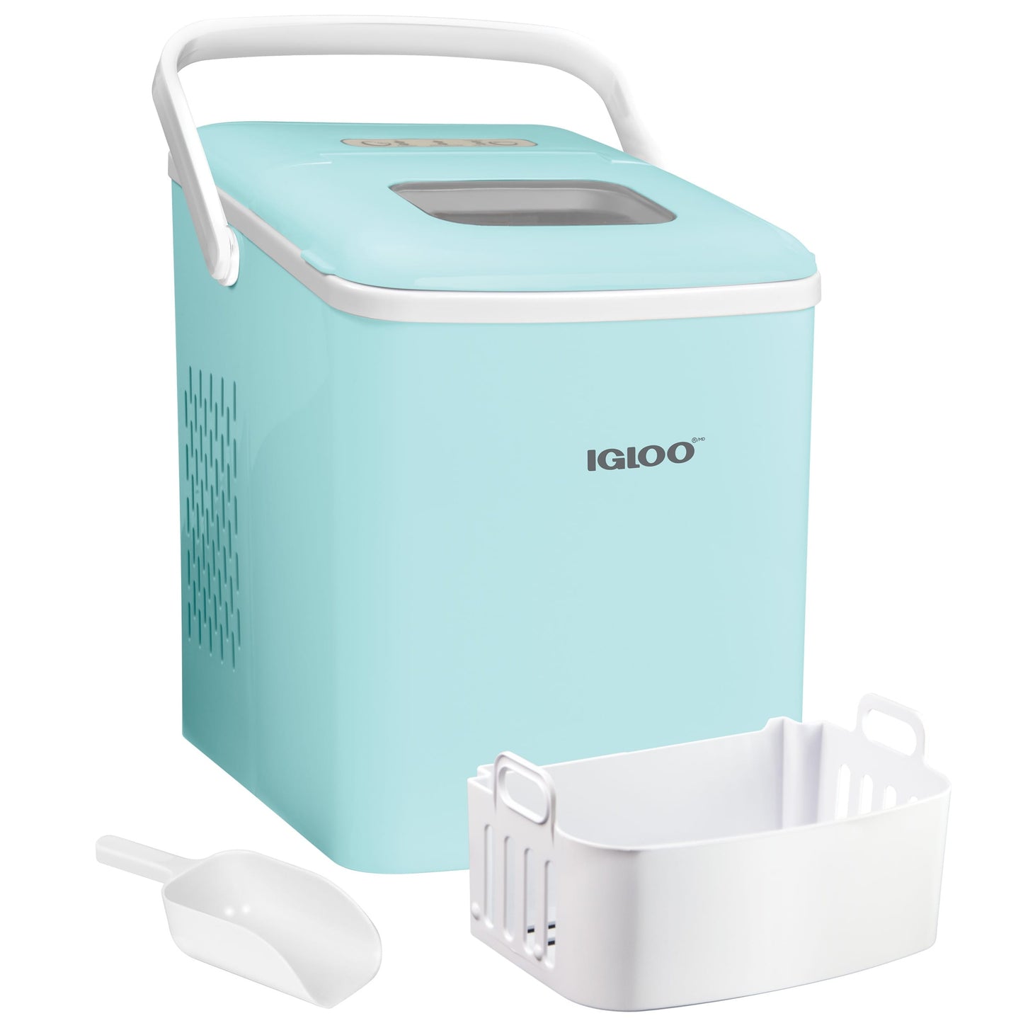 Machine à glaçons portative autonettoyante et automatique Igloo de 11,8 kg avec poignée, couleur aqua
