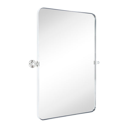Miroir mural rectangulaire pivotant et inclinable en métal TEHOME Jonathan