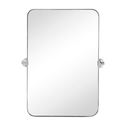 Miroir mural rectangulaire pivotant et inclinable en métal TEHOME Jonathan