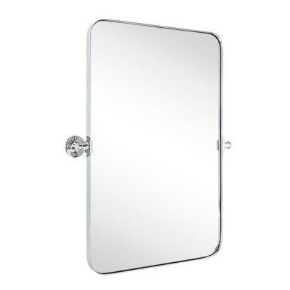 Miroir mural rectangulaire pivotant et inclinable en métal TEHOME Jonathan