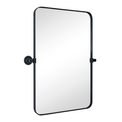 Miroir mural rectangulaire pivotant et inclinable en métal TEHOME Jonathan