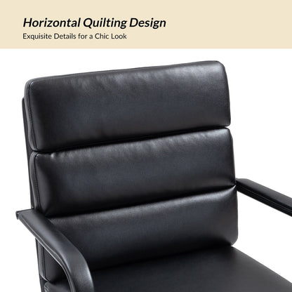 Chaise de travail moderne Joseph en similicuir avec verrouillage de l'inclinaison et inclinaison centrale par HULALA HOME