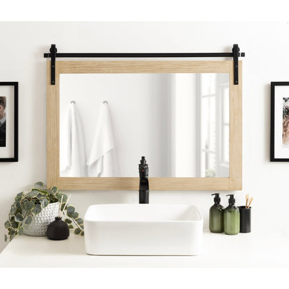 Miroir mural rectangulaire rustique Kate et Laurel Cates