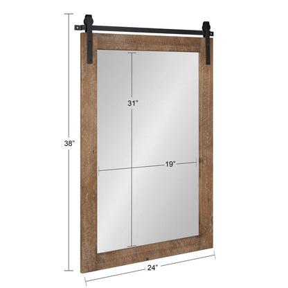 Miroir mural rectangulaire rustique Kate et Laurel Cates