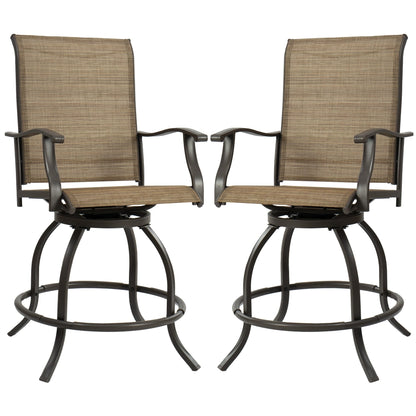 Ensemble de tabourets/chaises de bar pivotants hauts Kozyard Isabella