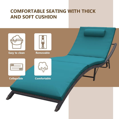 Ensemble de chaises longues d'extérieur 3 pièces Kullavik