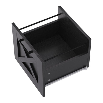 Bureau de jeu d'angle Moasis en L de 59 pouces avec support pour écran