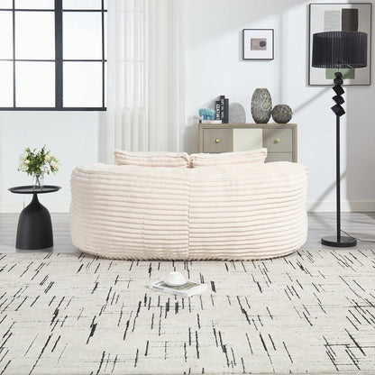 Canapé confortable et durable, fauteuil poire à dossier haut pour adultes et enfants - 2 places