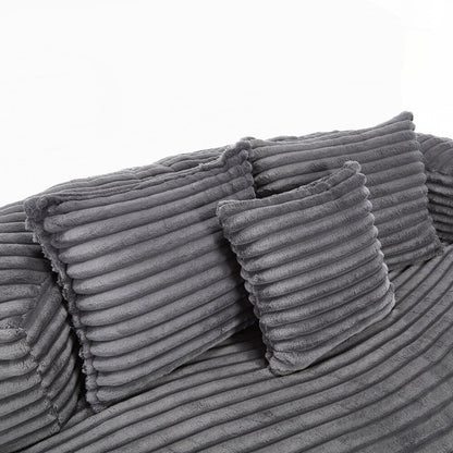 Canapé confortable et durable, fauteuil poire à dossier haut pour adultes et enfants - 2 places